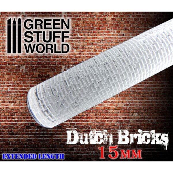 Green Stuff World    Rolling Pin DUTCH BRICKS 15mm - 8436554368846ES - 8436554368846