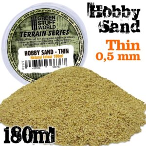 Green Stuff World    Fine Hobby Sand 180ml - Natural - 8436554366767ES - 8436554366767