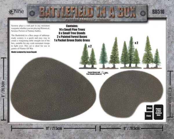 Gale Force Nine    Battlefield in a Box: Small Pine Wood - BB510 - 9420020213074