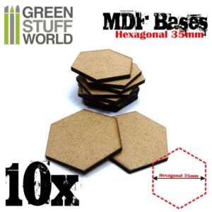 Green Stuff World    MDF Bases - Hexagonal 35 mm - 8436554368556ES - 8436554368556