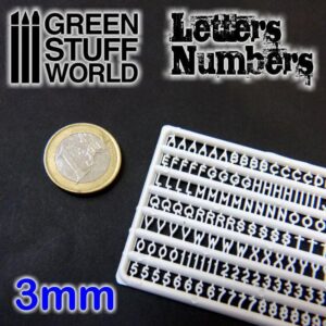 Green Stuff World    Letters and Numbers 3mm - 8436554364367ES - 8436554364367
