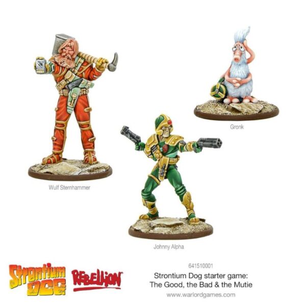 Warlord Games Strontium Dog   Strontium Dog: The Good the Bad & the Mutie Start Game - 649910002 - 5060572500730