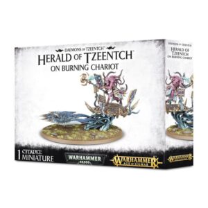 Games Workshop (Direct) Warhammer 40,000 | Age of Sigmar   Herald of Tzeentch on Burning Chariot - 99129915030 - 5011921077328