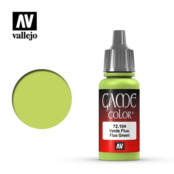 Vallejo    Game Color: Fluorescent Green - VAL72104 - 8429551721042