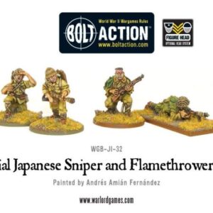 Warlord Games Bolt Action   Imperial Japanese Sniper & Flamethrower teams - WGB-JI-32 - 5060200848814