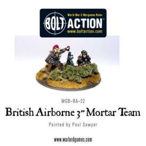Warlord Games Bolt Action   British Para 3in Mortar & Crew - WGB-BA-22 - 5060200840849
