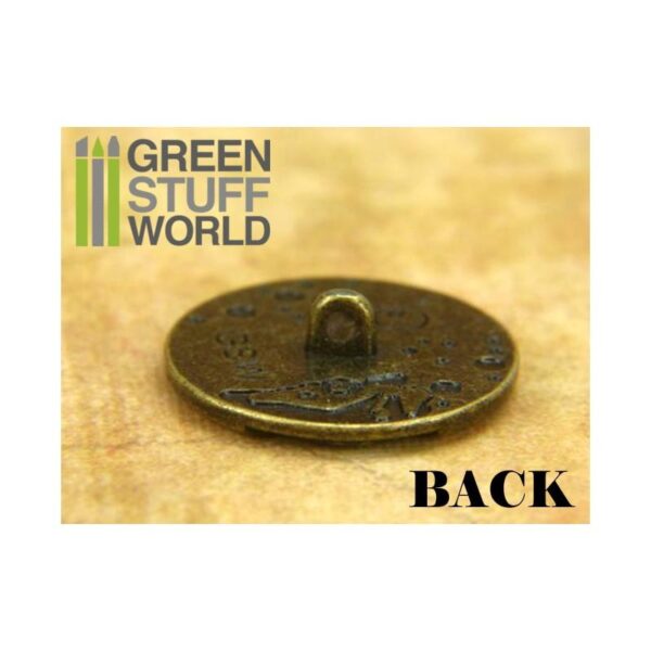 Green Stuff World    8x Steampunk Buttons WATCH MOVEMENTS - Bronze - 8436554367405ES - 8436554367405