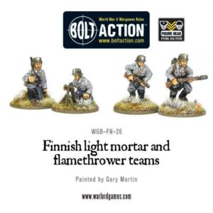 Warlord Games Bolt Action   Finnish Light Mortar & Flame Thrower - WGB-FN-26 - 5060200848906