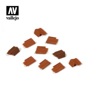 Vallejo    Vallejo Scenics - 1:35 Roof Tiles Set - VALSC229 - 8429551984683