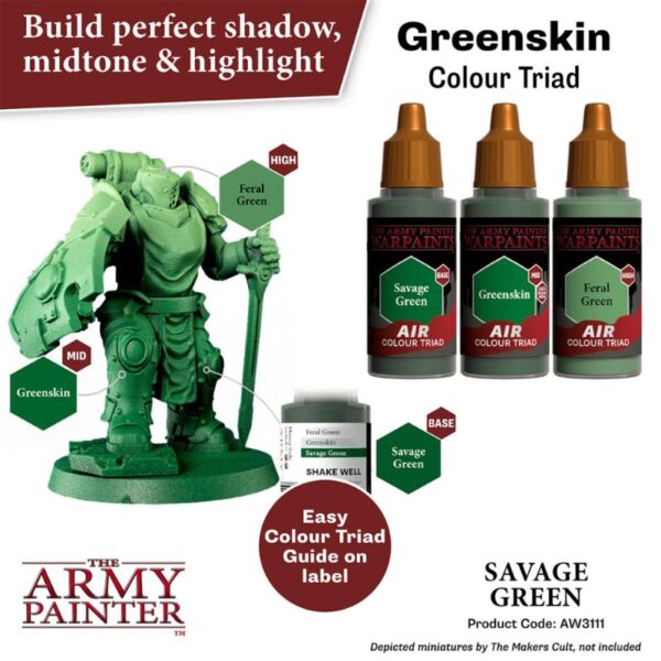 The Army Painter    Warpaint Air: Savage Green - APAW3111 - 5713799311183