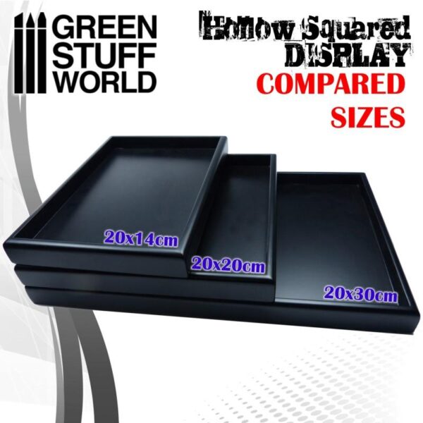 Green Stuff World    Hollow squared display 20x20 cm Black - 8436574503753ES - 8436574503753