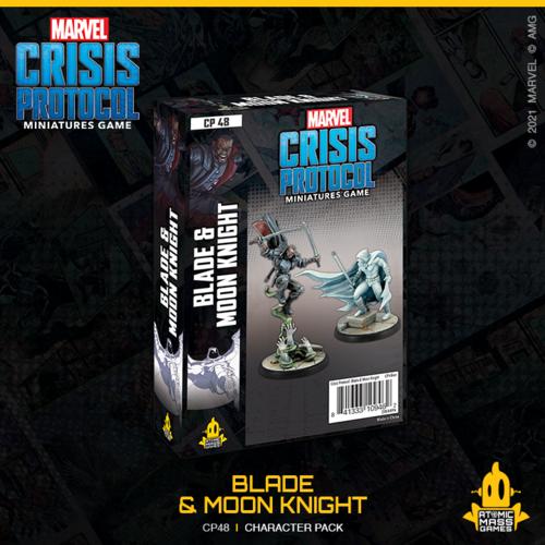 Atomic Mass Marvel Crisis Protocol   Marvel Crisis Protocol: Blade & Moon Knight - CP48 - 841333109462
