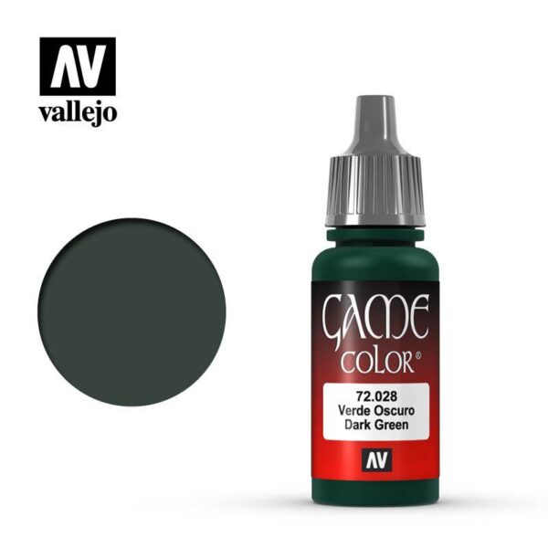 Vallejo    Game Color: Dark Green - VAL72028 - 8429551720281