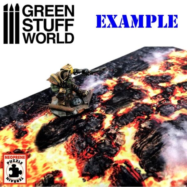 Green Stuff World    Lava River - Neoprene Terrain Set - 8436574500073ES - 8436574500073