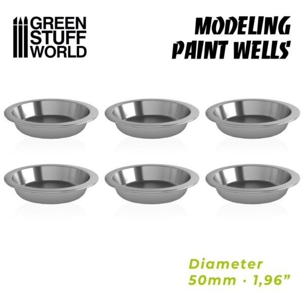 Green Stuff World    Modelling Paint Wells x6 - 8436574508604ES - 8436574508604
