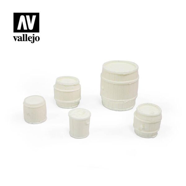 Vallejo    Vallejo Scenics - 1:35 Wooden Barrels - VALSC225 - 8429551984591