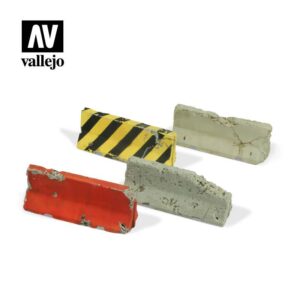 Vallejo    Vallejo Scenics - 1:35 Damaged Concrete Barriers - VALSC215 - 8429551984850