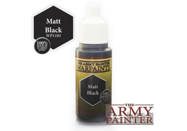 The Army Painter    Warpaint: Matt Black - APWP1101 - 5713799110106