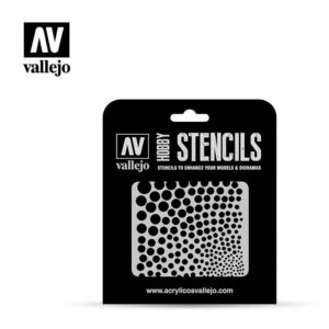 Vallejo    AV Vallejo Stencils - Circle Textures - VALST-SF002 - 8429551986571