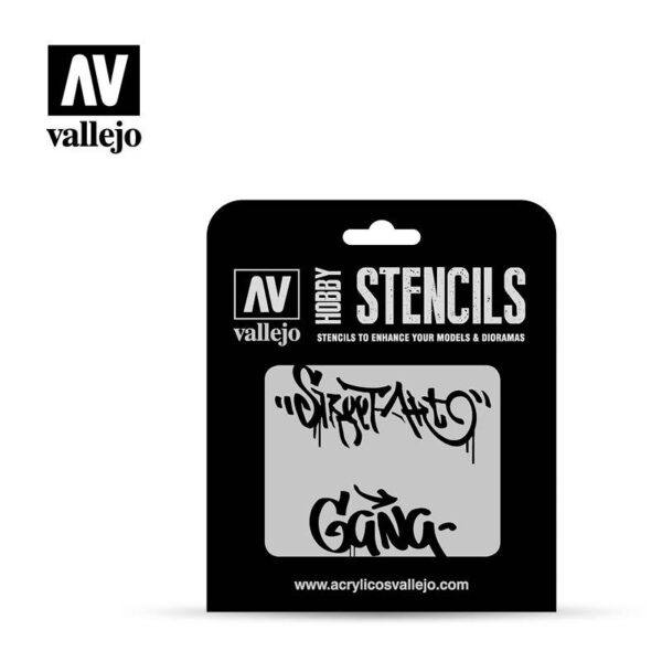 Vallejo    AV Vallejo Stencils - 1:35 Street Art No. 2 - VALST-LET004 - 8429551986533