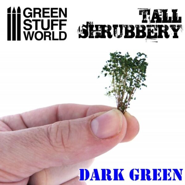Green Stuff World    Tall Shrubbery - Dark Green - 8436574504231ES - 8436574504231