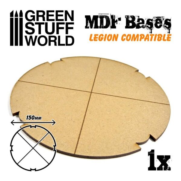 Green Stuff World    MDF Bases - Round 150mm (Legion) - 8435646502328ES - 8435646502328