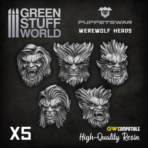 Green Stuff World    Werewolf heads - 5904873422639ES - 5904873422639