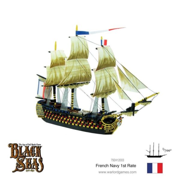 Warlord Games Black Seas   Black Seas: French 1st Rate - 792412003 - 5060572505759