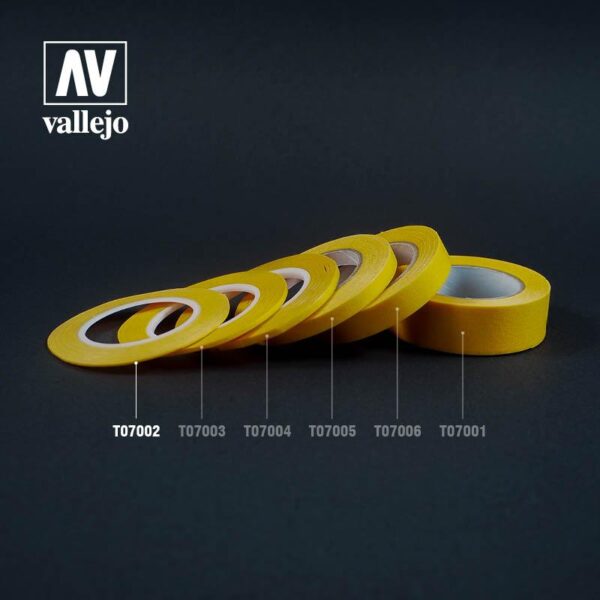 Vallejo    AV Vallejo Tools - Precision Masking Tape 1mmx18m Twin Pack - VALT07002 - 8429551930215
