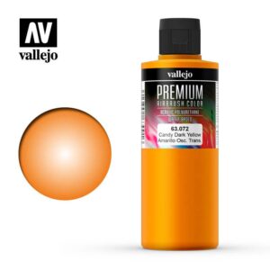 Vallejo    AV Vallejo Premium Color - 200ml - Candy Dark Yellow - VAL63072 - 8429551630726