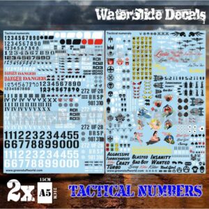 Green Stuff World    Waterslide Decals - Tactical Numerals and Pinups - 8436574503999ES - 8436574503999