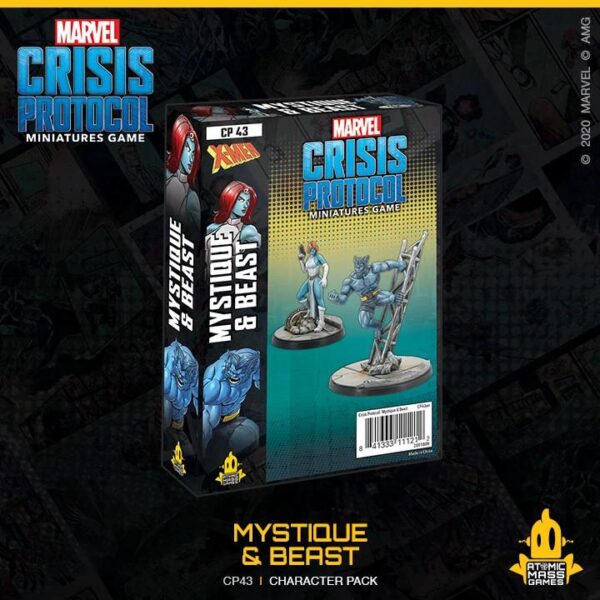 Atomic Mass Marvel Crisis Protocol   Marvel Crisis Protocol: Mystique and Beast - CP43 - 841333111212