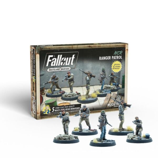 Modiphius Fallout: Wasteland Warfare   Fallout: Wasteland Warfare - NCR: Ranger Patrol - MUH052146 -