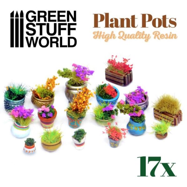 Green Stuff World    Plant POT Resin set - 8435646504544ES - 8435646504544