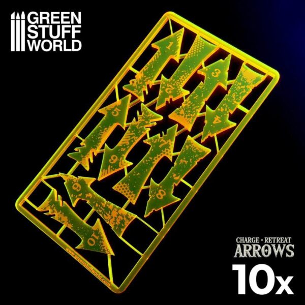 Green Stuff World    Charge and Retreat Arrows - Fluor Orange - 8435646500553ES - 8435646500553