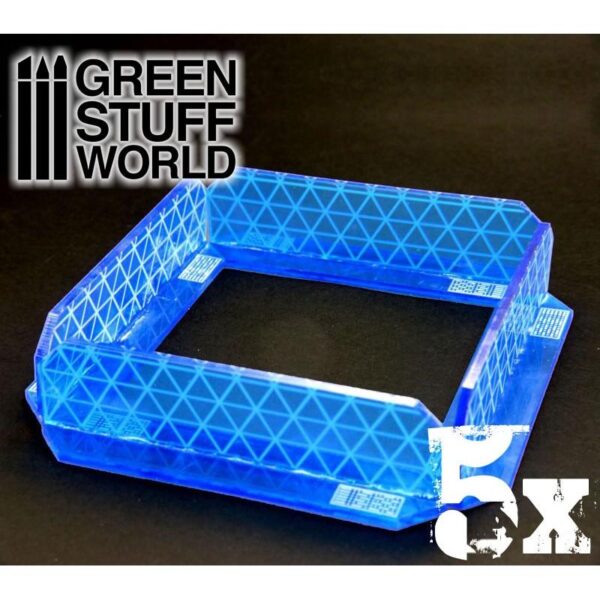 Green Stuff World    5x Small Energy Walls - Intense Blue - 8436554363889ES - 8436554363889