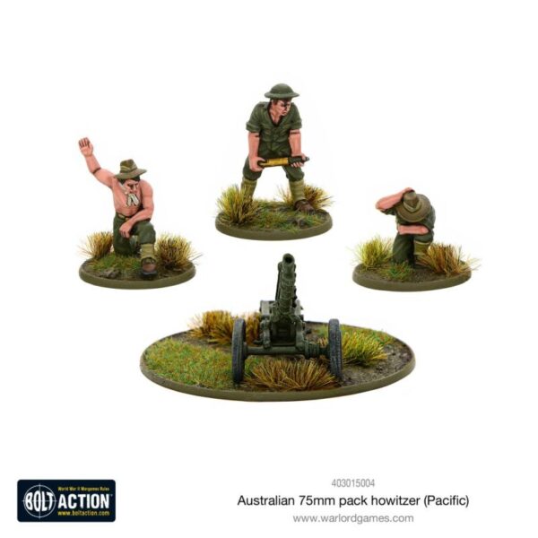Warlord Games Bolt Action   Australian 75mm pack howitzer (Pacific) - 403015004 - 5060572500716