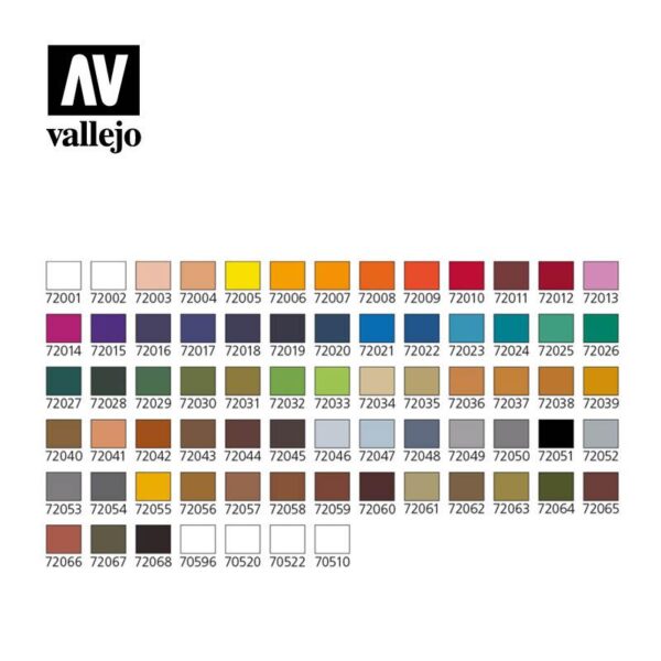 Vallejo    Vallejo Game Color Box Set (72 Colors + 3 brushes + carry case) - VAL72172 - 8429551721721
