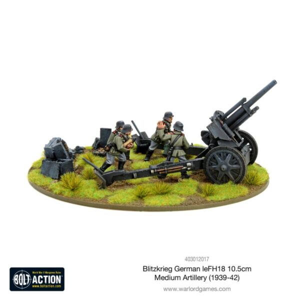 Warlord Games Bolt Action   Blitzkrieg German leFH 18 10.5cm medium artillery (1939-42) - 403012017 - 5060572501744