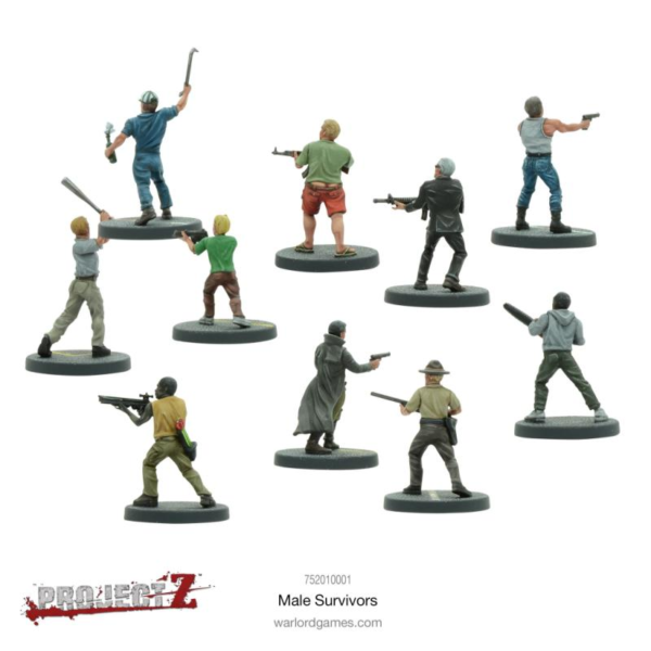 Warlord Games Project Z   Project Z: Male Survivors - 752010001 - 5060393703334