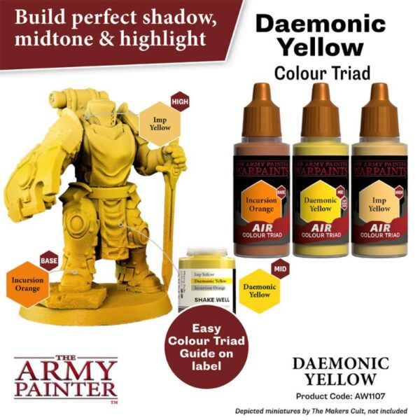 The Army Painter    Warpaint Air: Daemonic Yellow - APAW1107 - 5713799110786