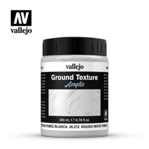 Vallejo    Vallejo Diorama Effects: Stone Textures - Rough White Pumice 200ml - VAL26212 - 8429551262125