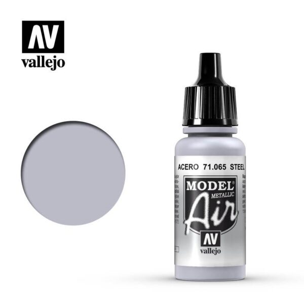 Vallejo    Model Air: Steel Metallic - VAL065 - 8429551710657