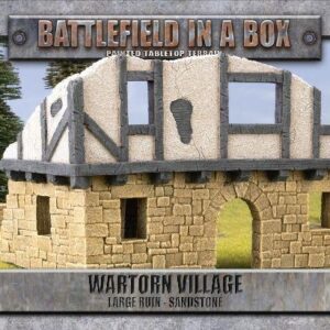 Gale Force Nine    Battlefield in a Box: Wartorn Village Large Ruin - Sandstone - BB633 - 9420020257061