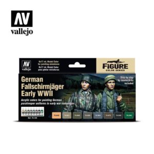 Vallejo    AV Vallejo Model Color Set - German Paratrooper Early WWII - VAL70185 - 8429551701853