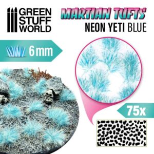 Green Stuff World    Martian Fluor Tufts - NEON YETI BLUE - 8435646501840ES - 8435646501840
