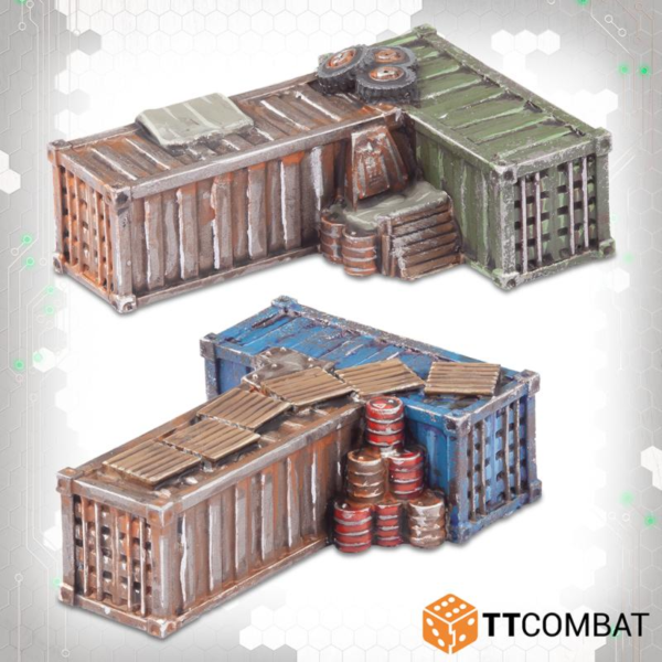 TTCombat Dropzone Commander   Shipping Containers - TTDZR-ACC-007 - 5060880911778