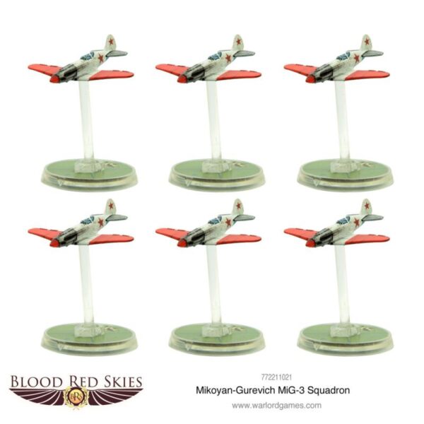 Warlord Games Blood Red Skies   Mikoyan-Gurevich MiG-3 Squadron - 772211021 - 5060572503243