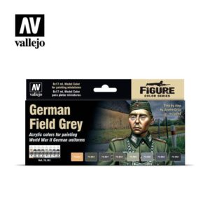 Vallejo    AV Vallejo Model Color Set - German Field Grey Uniform - VAL70181 - 8429551701815