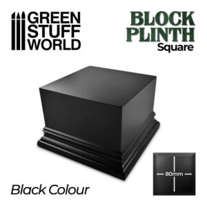 Green Stuff World    Square Top Display Plinth 8x8 cm - Black - 8435646500669ES - 8435646500669